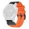 Curea pentru Garmin Fenix 5/5 Plus 6/6 Pro/7/Forerunner 935/945/Approach S60 - Techsuit Watchband QuickFit 22mm (W068) - Orange / Black