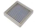 Protecție Plastic 120x120mm cu Șurub și Filtru Bej