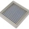 Protecție Plastic 120x120mm cu Șurub și Filtru Bej
