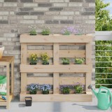 vidaXL Cutii de flori pentru paleți Euro 24 pcs Negru 42037223