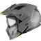 Casca pentru scuter - motocicleta MT Streetfighter SV S A22 gri lucios (ochelari soare integrati) &ndash; masca (protectie) barbie si cozoroc detasabile &ndash; o
