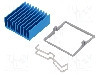 Radiator extrudat, aluminiu, 32.5mm x 32.5mm, albastra, Advanced Thermal Solutions - ATS-X53325G-C1-R0