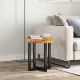 vidaXL Măsuță de cafea, 40 x 45 cm, lemn masiv de tec și polirășină 281652