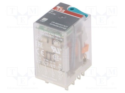 Releu electromagnetic 3PDT ABB 24VDC, 10A foto