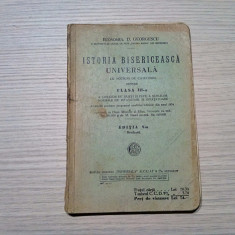 ISTORIA BISERICEASCA UNIVERSALA - Clasa III -a - D. Georgescu - 1937, 145 p.