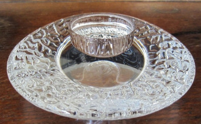 LICHIDARE ! Sfesnic din cristal Orrefors - Suedia, colectia Discus - foto