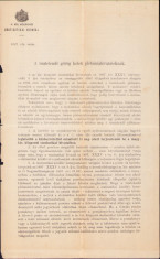 HST A1313 Circulară minister către parohiile ortodoxe 1908 Budapesta foto