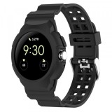 Curea Techsuit W065 pentru Google Pixel Watch 3 41mm / Watch 2 / Watch, Neagra