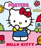 Album Mare Carte de Colorat Hello Kitty cu Stickere, 32 Pagini, Peste 3 Ani