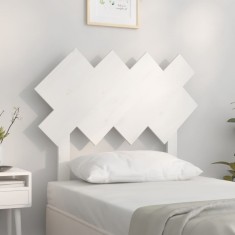 vidaXL Tăblie de pat, alb, 92x3x81 cm, lemn masiv de pin