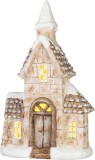 Decoratiune de Craciun MagicHome tip casuta cu LED, 14,5x28x46 cm