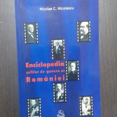 ENCICLOPEDIA SEFILOR DE GUVERN AI ROMANIEI - NICOLAE C. NICOLESCU