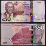 BELIZE █ bancnota █ 50 Dollars █ 2025 █ P-77r █ REPLACEMENT ZZ █ UNC █ necirculata