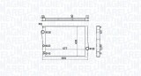 MAGNETI MARELLI 350213163500 Radiator, racire motor