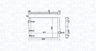 MAGNETI MARELLI 350213163500 Radiator, racire motor foto