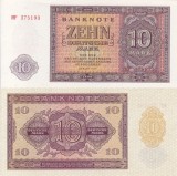Bancnota Germania 10 Mark 1955, UNC, Ne流通ata, Colectie Numismatica