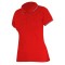 Tricou bumbac polo (dama) / rosu - m