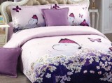 Cumpara ieftin Cuvertura Matlasata 5 Piese Purple Field 230x250 cm (Catifea)