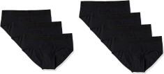 Chiloti din bumbac Amazon Essentials pentru barbati, pachet de 7, negru, Marimea XXL - OUTLET