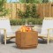vidaXL Cuptor de foc Maro 58 x 58 x 51 cm Oțel rezistent la intemperii 858975
