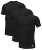 Set 3 Tricouri Barbati Adidas Negru XXL Bumbac Maneca Scurta Sport Casual Regular Fit