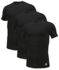 Set 3 tricouri cu maneca scurta pentru barbati Adidas, negru, XXL - OUTLET