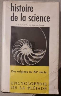 Histoire de la science, cu semnatura ex libris Ion Marin Sadoveanu foto