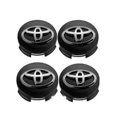 Set 4 capace roti 62mm negre compatibil janta aliaj Toyota 5949096250614 foto