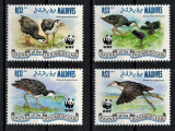 MALDIVE 2015 - Fauna WWF, |Pasari /serie completa MNH, Nestampilat
