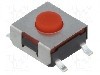 Microintrerupator, 6.2x6.3x2.7mm, OFF-(ON), SPST-NO, CANAL ELECTRONIC - DTSMW6-9R-B