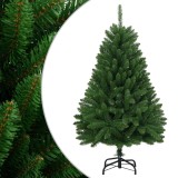 Cumpara ieftin Brad de Craciun artificial cu balamale cu suport, verde, 150 cm