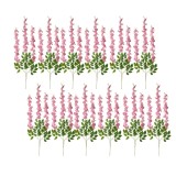 Cumpara ieftin Set 12 flori artificiale roz verzi (12) 30x12x110 cm