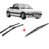 Cumpara ieftin Set 3 stergatoare PEUGEOT 205 I Convertible (741B, 20D) 1986-1994, pentru parbriz si luneta, Bosch Twin