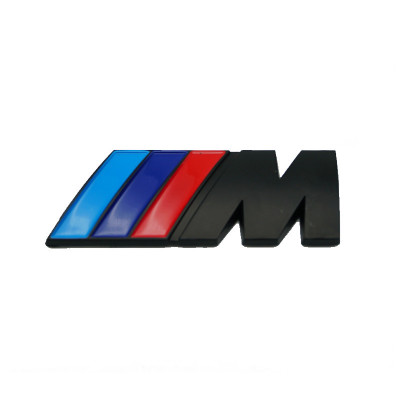 Emblema M power spate portbagaj BMW, culoare negru matt foto