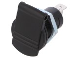 Soclu Mini Brichetă Auto 16A Negru