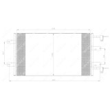 Condensator climatizare, Radiator clima Nissan Primastar (X83); Opel Vivaro (J7); Renault Trafic 2 (Jl) Nrf 35505