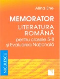 Memorator. Literatura romana pentru clasele 5-8 si Evaluarea Nationala, Niculescu