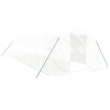 Sera cu cadru din otel, alb, 30 m&sup2;, 10x3x2 m
