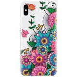 Husa silicon pentru Apple Iphone X, Mandala Flowers