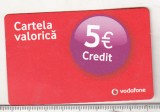bnk card Romania - Vodafone - reincarcare 5 euro - RO-VOD-REF-0043-18????