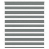 Jaluzea Zebra vidaXL Gri &Icirc;nchis 120x150cm, Lățime Material 115.9cm, Poliester, Montaj cu/fără găurire, Siguranță Copii