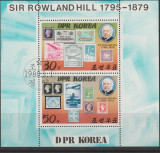 Korea de Nord 1980 , Aniversare Sir Rowland Hill, Stampilat