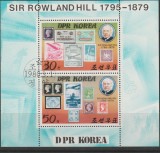 Korea de Nord 1980 , Aniversare Sir Rowland Hill, Stampilat