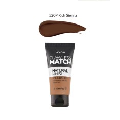 Fond de ten Flawless Match Natural Finish 520P (Rich Sienna) &ndash; Machiaj perfect,