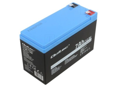 Baterie Li-FePO4 QOLTEC 12,8V 7Ah cu BMS și conectori &amp;ndash; Cod 53711 foto
