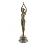 Steaua de Mare-statueta Art Deco din bronz pe un soclu de marmura DC-28, Nuduri