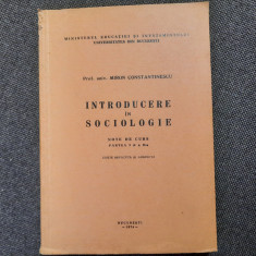 Miron Constantinescu - Introducere in sociologie, note de curs, partea I-II