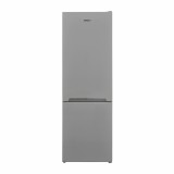 Combina frigorifica Heinner HC-V2681SE++, 268L, clasa E, H 170cm, iluminare LED, usi reversibile, argintiu