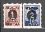 Croatia.1941 Timbre Iugoslavia-supr. MC.53, Nestampilat