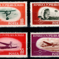 Romania 1953, LP 347, Aviatia sportiva, serie cu sarniera, MH*